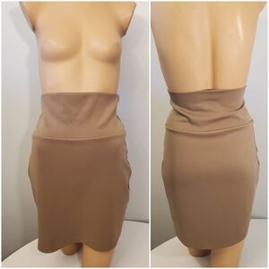 🔥Host Pick🔥 Bloom Tan/ Nude High-waisted Skirt